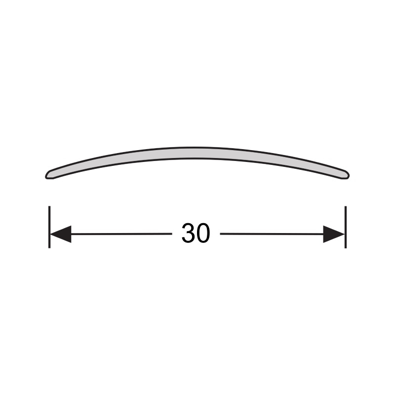 Dilatatieprofiel zelfkl. 30 mm alu brons - Afbeelding 2