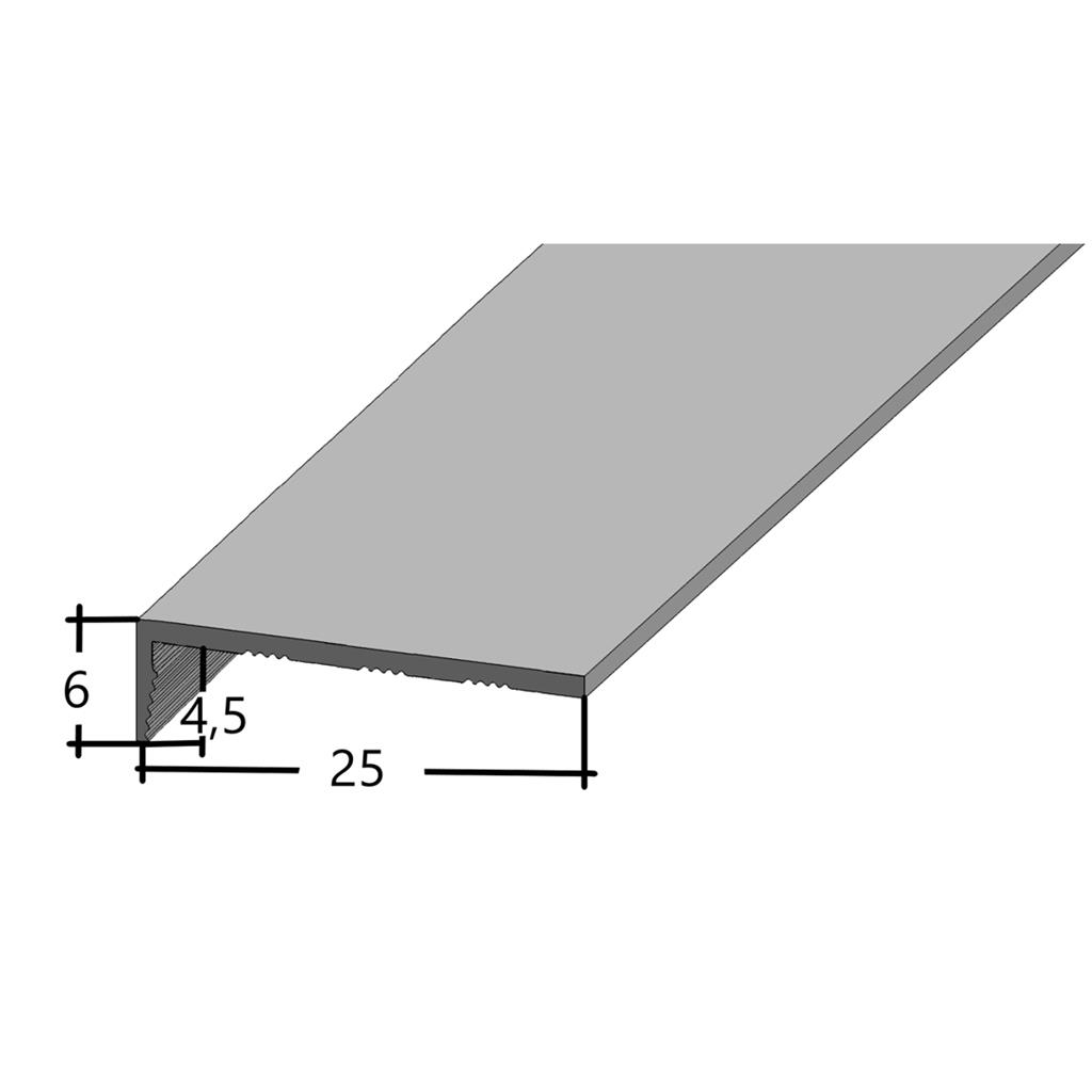 Co-pro hoekprofiel zelfklevend 4,5mm zilver - Afbeelding 3
