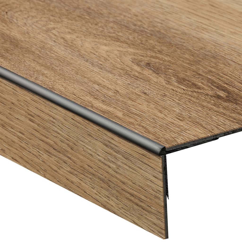 Co-pro trapprofiel antraciet/zwart pvc/pvc - Afbeelding 3