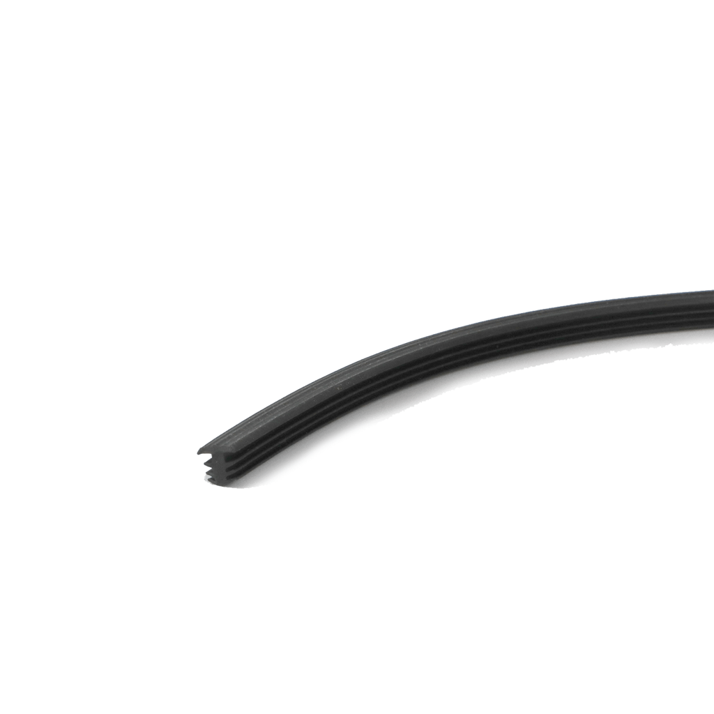 Co-pro antislipprofiel zwart zacht rubber - Afbeelding 2