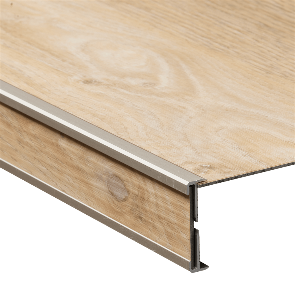 Co-pro open trapprofiel achterzijde pvc rvs - Afbeelding 3