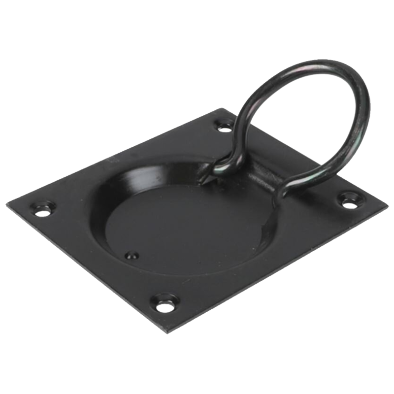 Luikring rond zwart 90 x 75 mm - Afbeelding 2