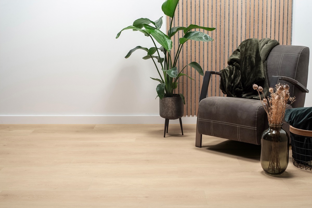 Floer Natuur PVC – Lisse Lichtbruin - PVC Plak - Afbeelding 2