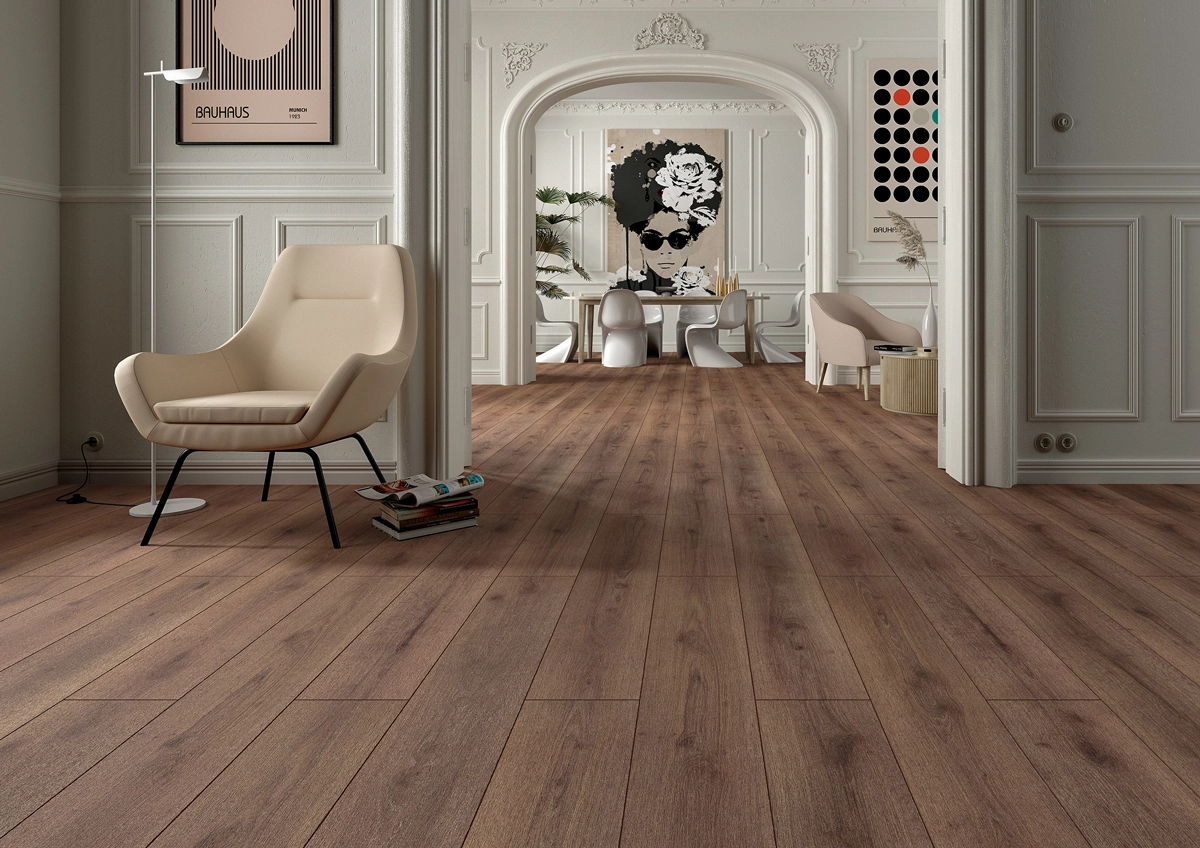 Floer Hybride Laminaat Steden – Dresden Diepbruin Eiken - Afbeelding 2