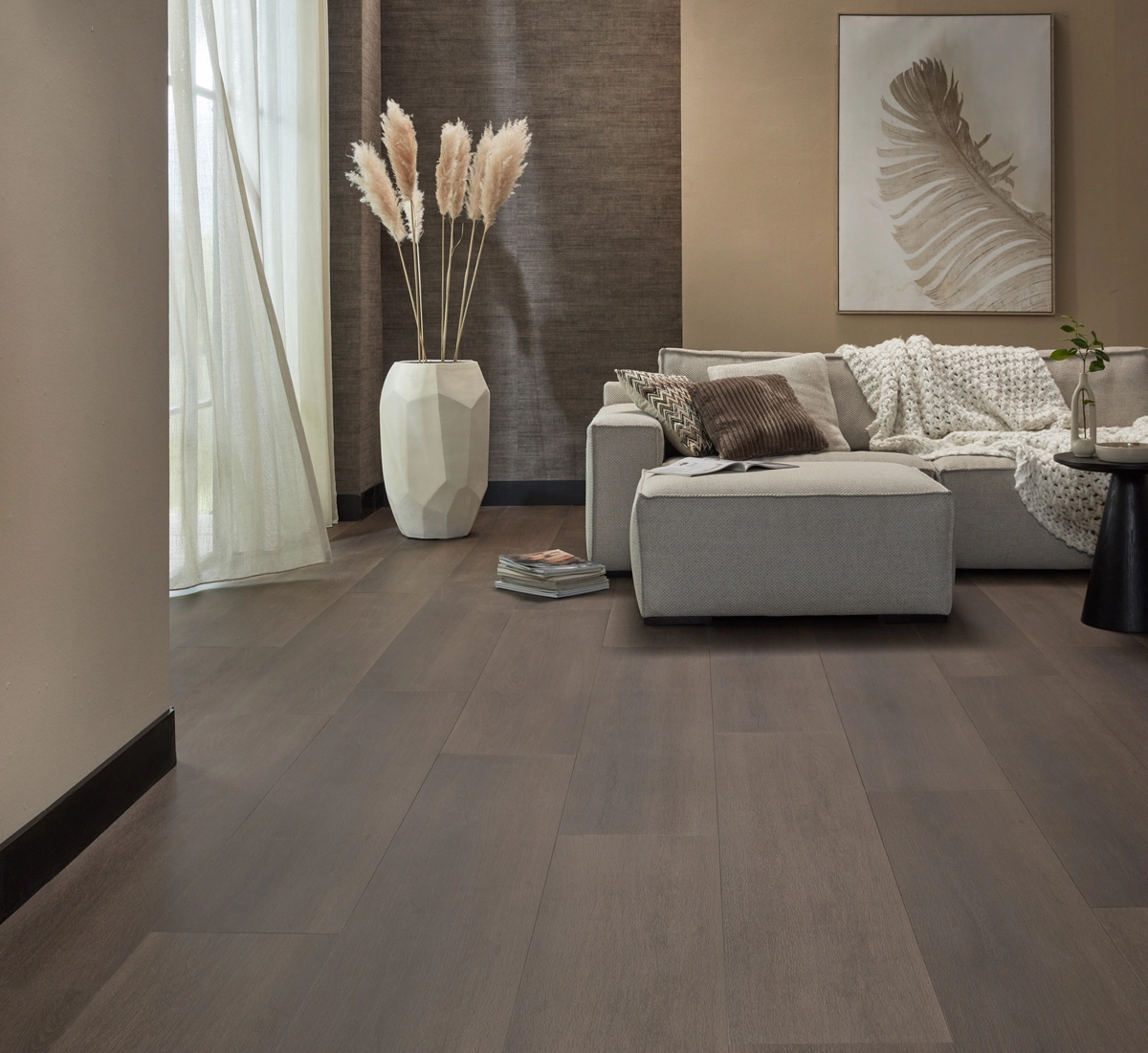 Floer Landhuis Click PVC – Donkere Eik - Afbeelding 4