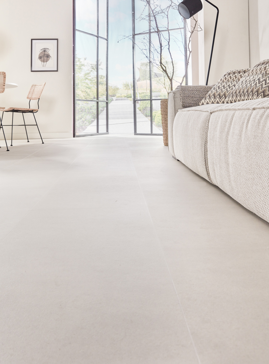 Floer - Tegel Click PVC - Betonlook Zand - PVC Klik - Afbeelding 9