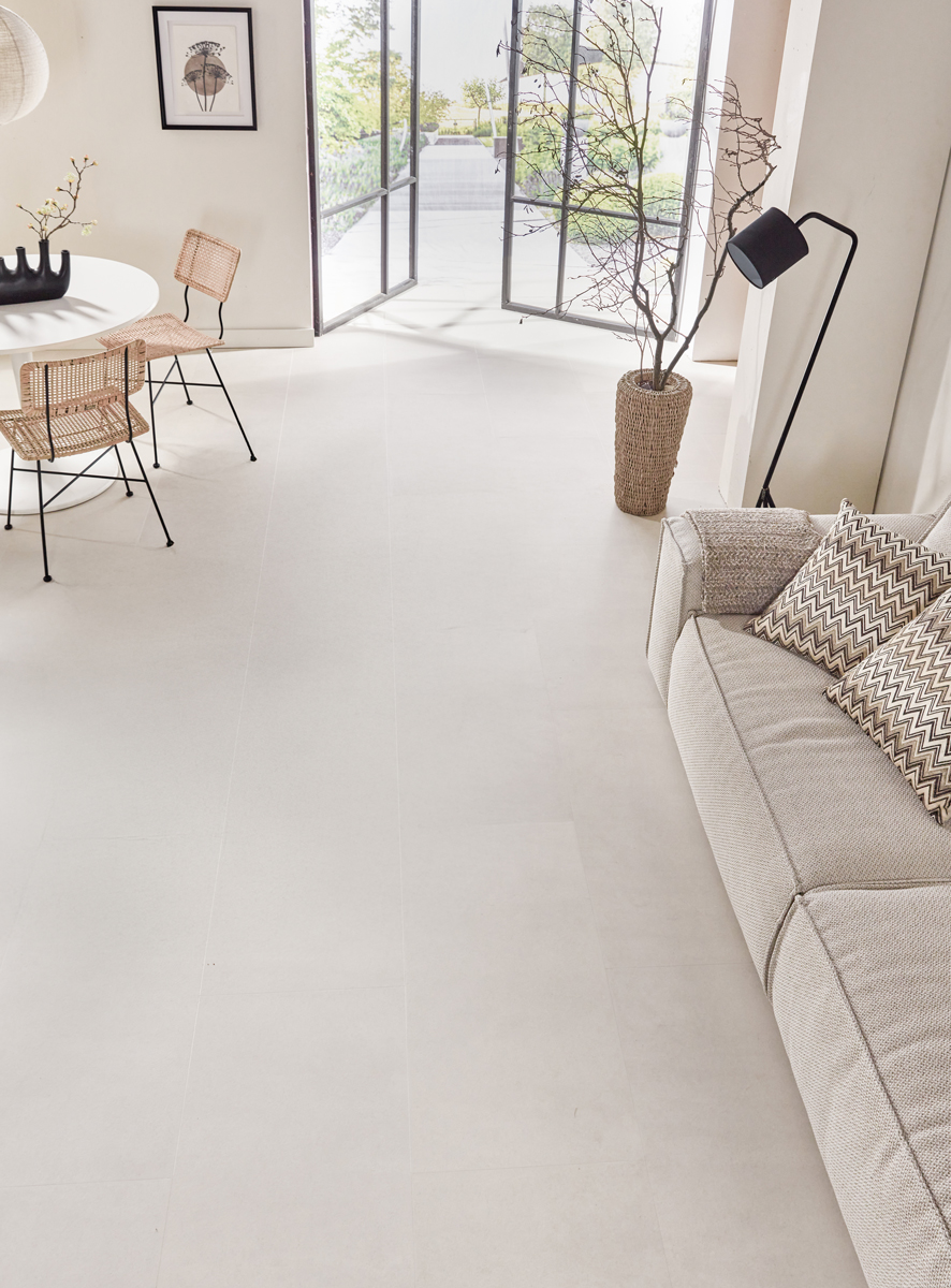 Floer - Tegel Click PVC - Betonlook Zand - PVC Klik - Afbeelding 12