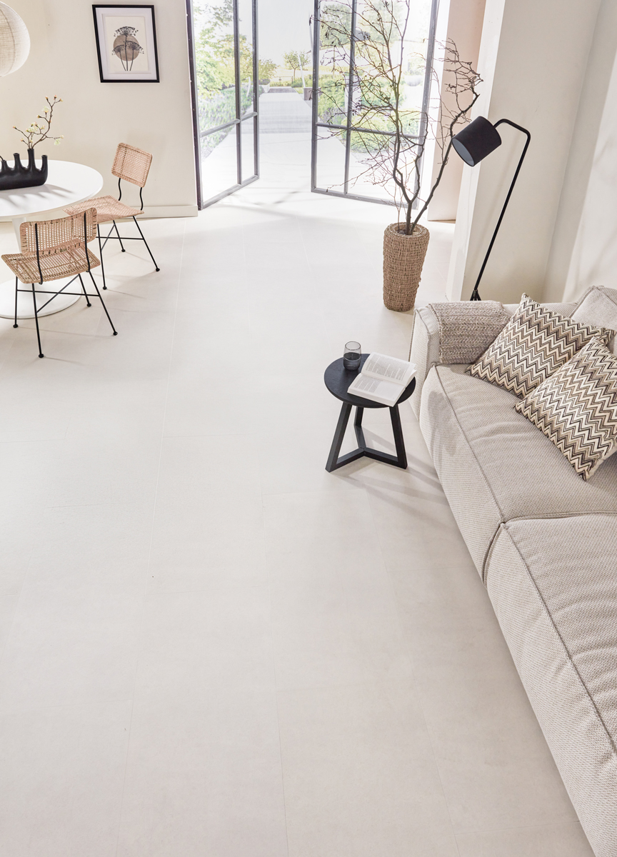 Floer - Tegel Click PVC - Betonlook Zand - PVC Klik - Afbeelding 14