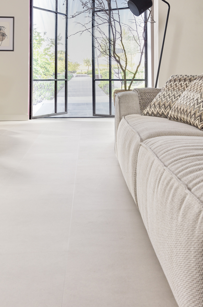 Floer - Tegel Click PVC - Betonlook Zand - PVC Klik - Afbeelding 17