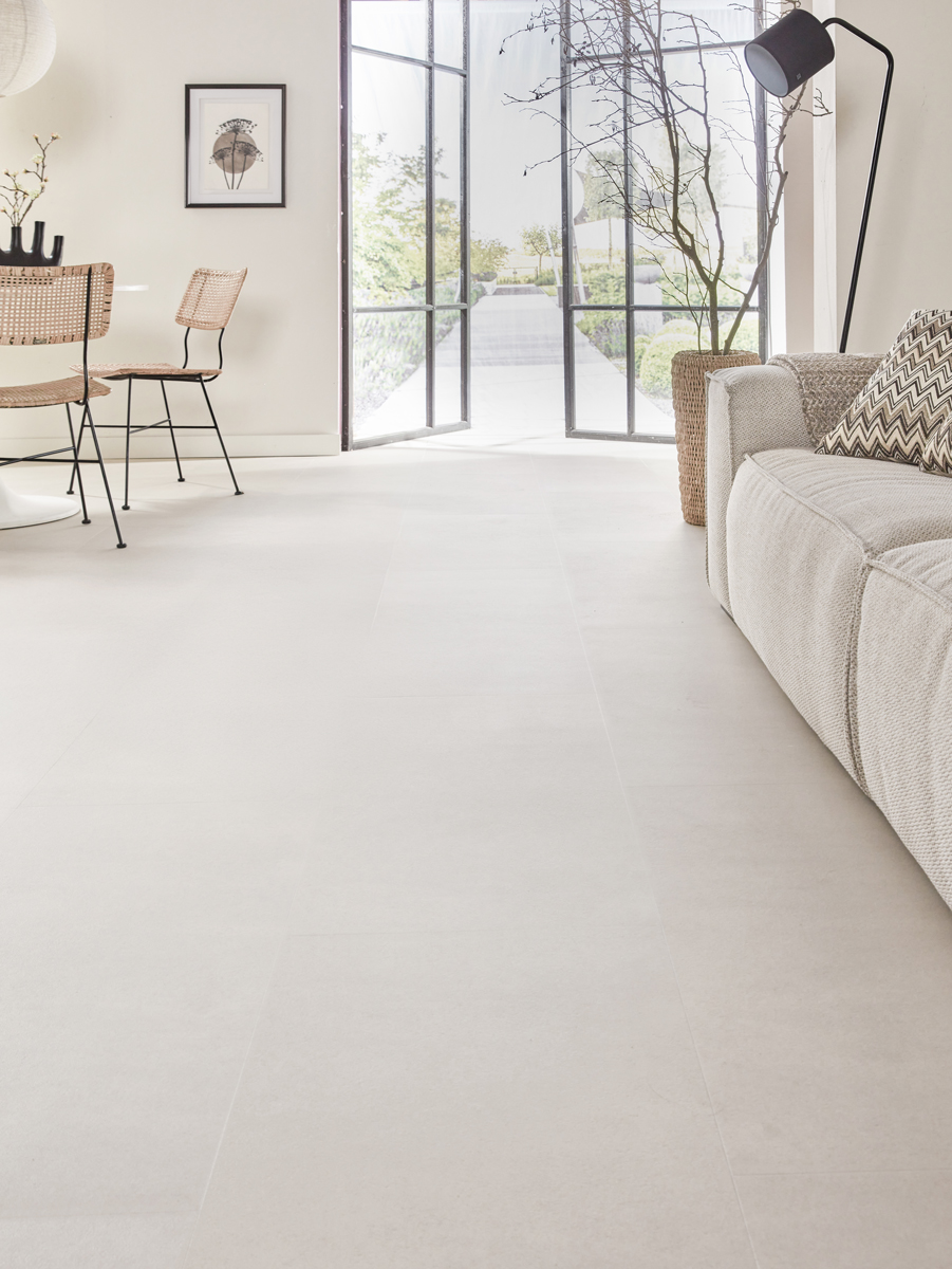 Floer - Tegel Click PVC - Betonlook Zand - PVC Klik - Afbeelding 18