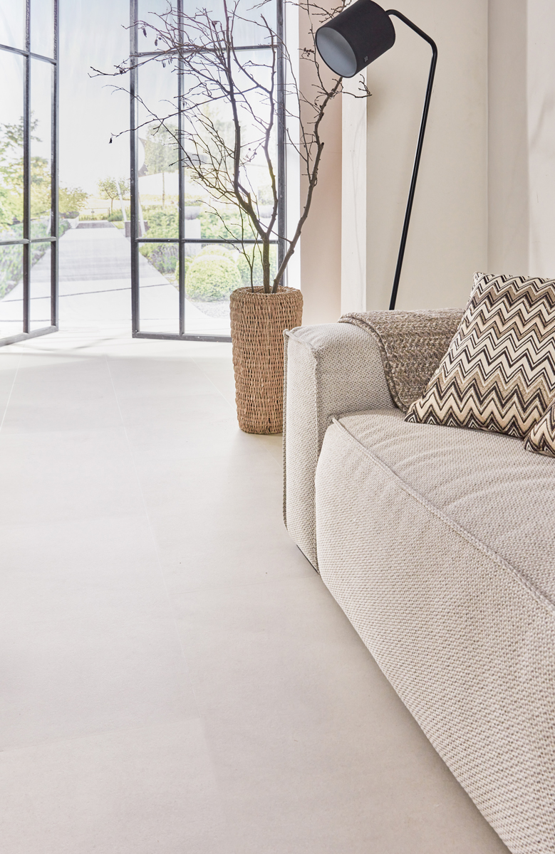 Floer - Tegel Click PVC - Betonlook Zand - PVC Klik - Afbeelding 3