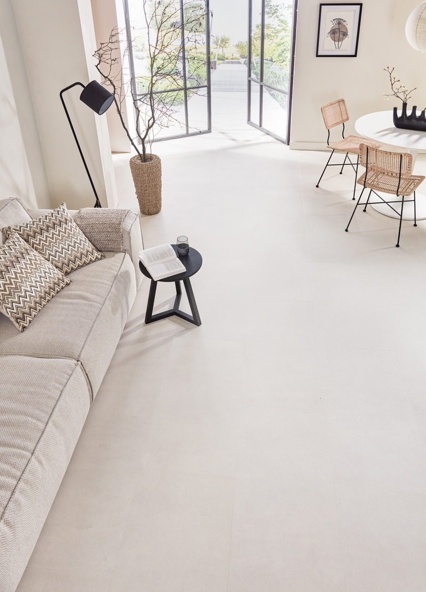 Floer - Tegel PVC - Betonlook Zand - PVC Plak - Afbeelding 12