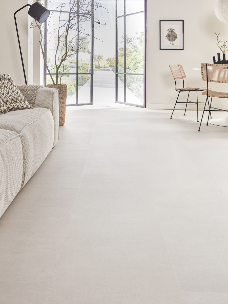 Floer - Tegel PVC - Betonlook Zand - PVC Plak - Afbeelding 16