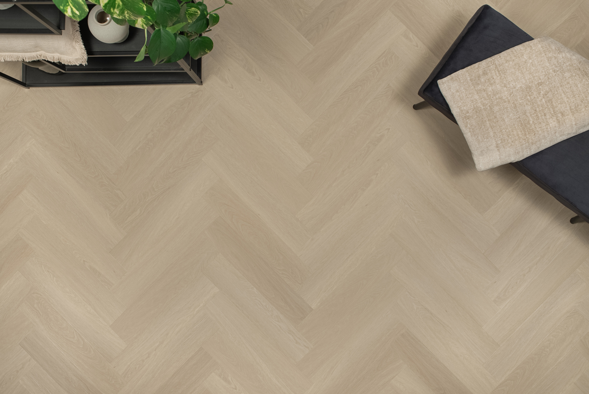 Floer Visgraat Click PVC – Beige Eiken - Afbeelding 5