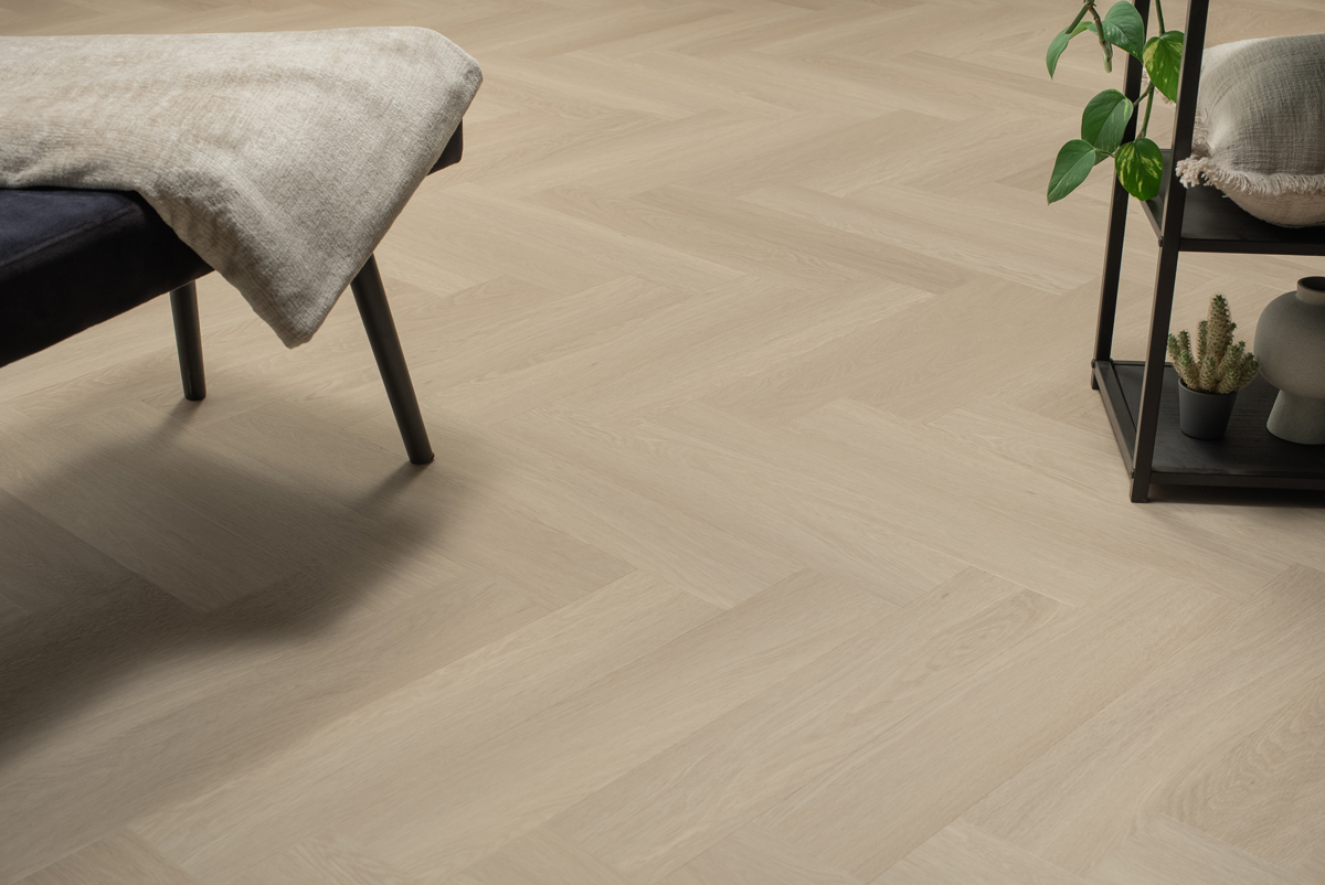 Floer Visgraat PVC – Beige Eiken - PVC Plak - Afbeelding 4