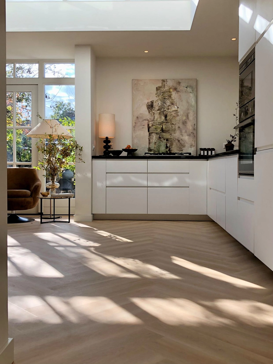 Floer Walvisgraat PVC – Balein Beige - PVC Plak - Afbeelding 2