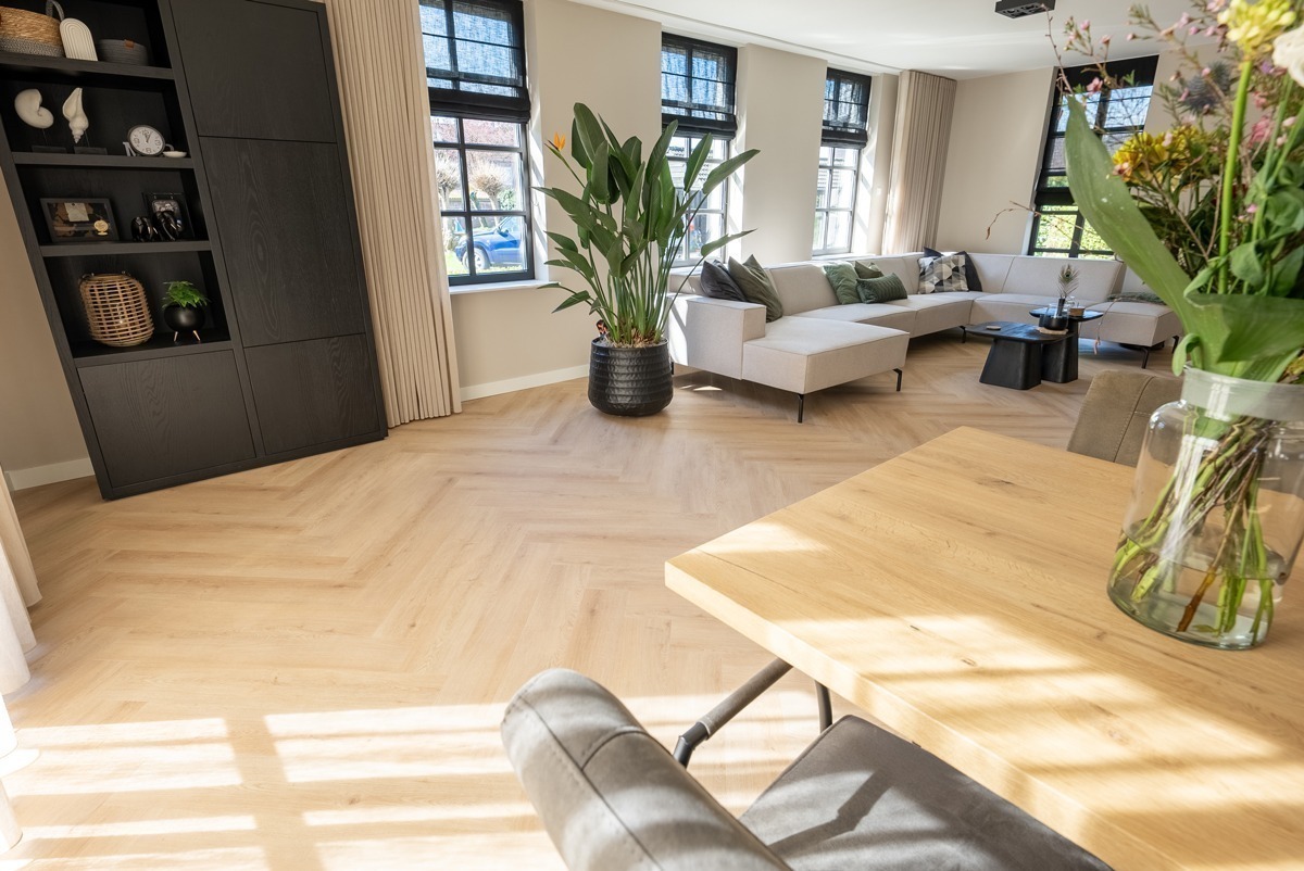 Floer Walvisgraat PVC – Cetus Crème - PVC Plak - Afbeelding 4