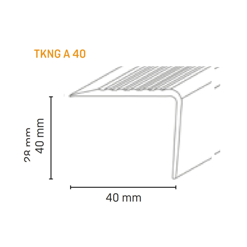Trapneus kunststof TKNG A40 donkergrijs 0146 - Afbeelding 2
