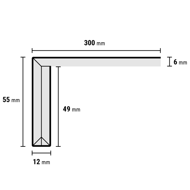 Enkeltrede PVC boterkoek UM 95x30cm - Afbeelding 2
