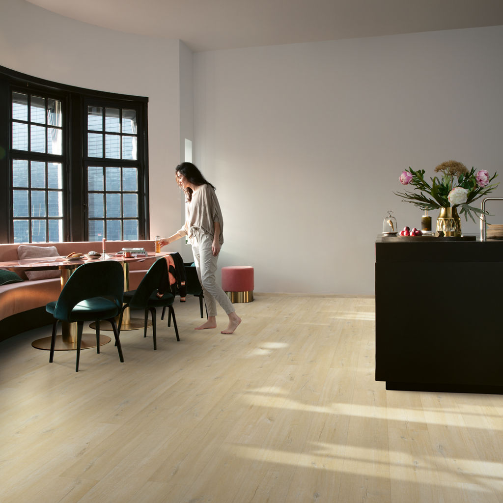 Linnen eik greige - PVC Plak - Afbeelding 3