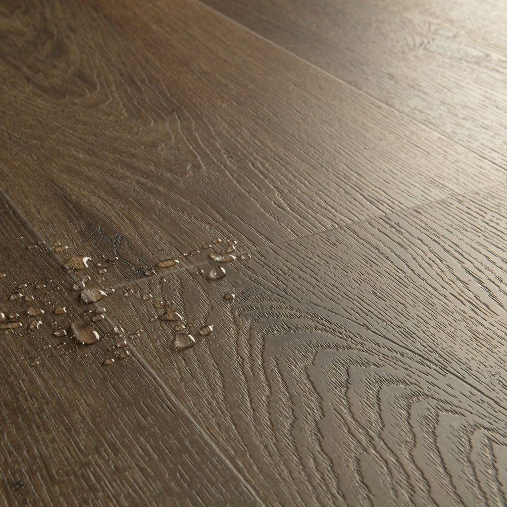 Linnen eik donkerbruin - PVC Plak - Afbeelding 4