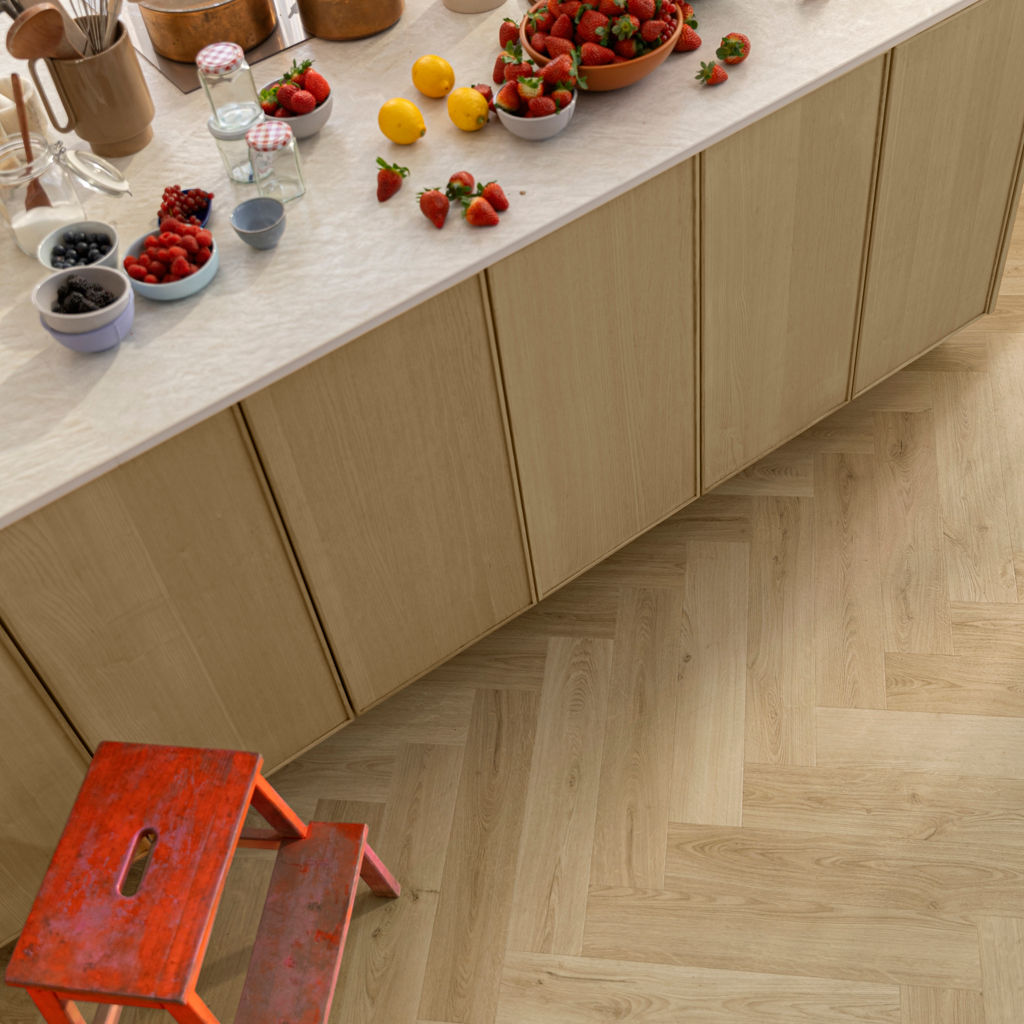 Botanisch beige - PVC Plak - Afbeelding 3